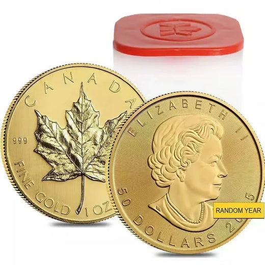 1 oz Canadian Gold Maple Leaf $50 Coin (Random Year)